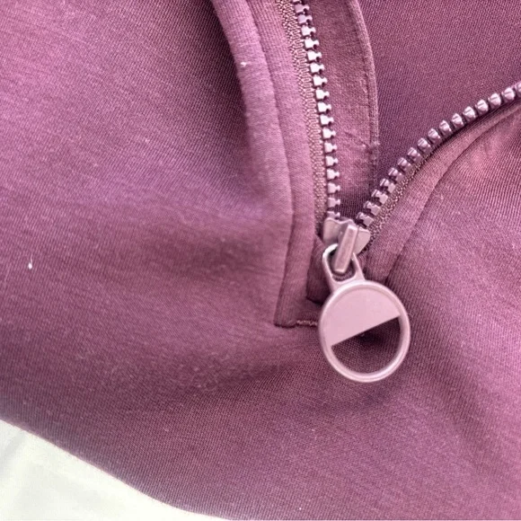 Prana Maroon Quarter-Zip Top #132 - Picture 4 of 10